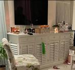 Wit riviera maison style dressoir, Huis en Inrichting, Kasten | Dressoirs, Ophalen, Zo goed als nieuw, 25 tot 50 cm