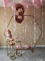 Hexagon backdrop, Hobby en Vrije tijd, Ophalen, Gebruikt, Versiering