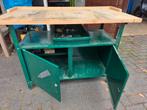 Werkbank met kast, Doe-het-zelf en Verbouw, Werkbanken, Ophalen, Gebruikt, 120 tot 170 cm