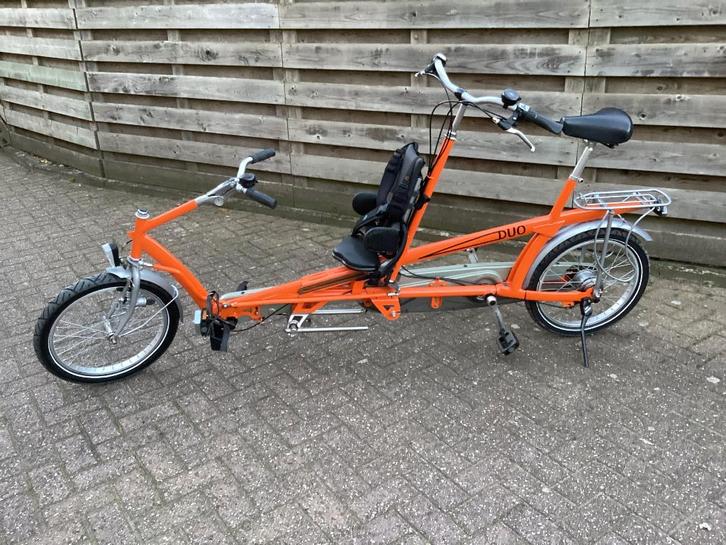 in nieuwstaat verkerende ouderkindtandem, Fietsen en Brommers, Fietsen | Tandems, Zo goed als nieuw, Minder dan 10 versnellingen