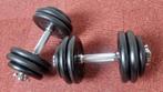 Gorilla Sports Dumbbell Set 2x 15kg Rubber, Sport en Fitness, Ophalen, Zo goed als nieuw, Benen, Dumbbell