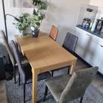 Uitschuifbare tafel, Huis en Inrichting, 50 tot 100 cm, Rechthoekig, Eikenhout, Vier personen