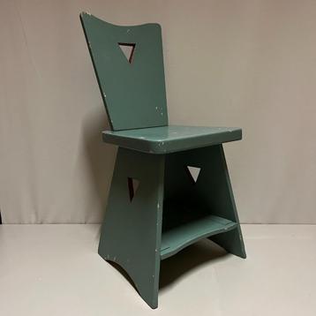 OPRUIMING Antiek folk art modernist kinderstoel jaren 20 30 beschikbaar voor biedingen