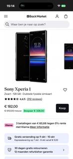 Sony Xperia 1 - Barst Linksonder, Gebruikt, Zwart, Touchscreen, Ophalen of Verzenden