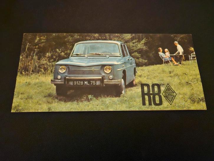 Brochure Renault 8, Boeken, Auto's | Folders en Tijdschriften, Zo goed als nieuw, Renault, Ophalen of Verzenden