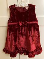 Fluwelen donkerrood jurkje / overgooier maat 86, Ophalen of Verzenden, Zo goed als nieuw, Meisje, Jurkje of Rokje