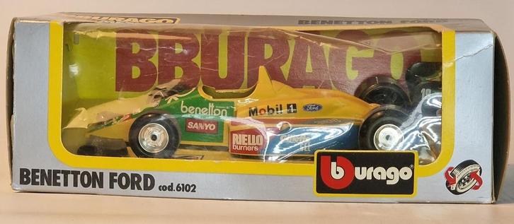 Bburago Benetton Ford F1 – 1:24 Die-Cast Modelauto, Hobby en Vrije tijd, Modelauto's | 1:24, Zo goed als nieuw, Auto, Bburago