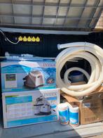 Intex zandfilterpomp en zoutwatersysteem., Tuin en Terras, Zwembad-toebehoren, Ophalen, Zo goed als nieuw