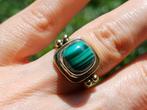 Vanoli 925 zilveren design ring met malachiet maat 17,25, Sieraden, Tassen en Uiterlijk, Ringen, Daiva1973@hotmail.com, Vanoli