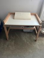 Ikea bureau flisat met stoel en bakken en papierrol, Ophalen of Verzenden, Zo goed als nieuw, Tafel(s) en Stoel(en)