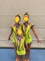 acropakjes jong trio (ca maat 134-140 en 2x ca 158/164), Sport en Fitness, Turnen, Ophalen, Materiaal, Geel, Zo goed als nieuw