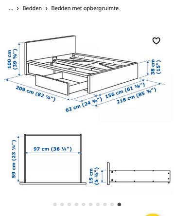 IKEA Malm Bed - Wit - afbeelding 6