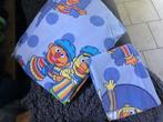 1 persoons   dekbedhoes  bert en Ernie Sesamstraat, Ophalen, Gebruikt, Jongetje of Meisje, Wit