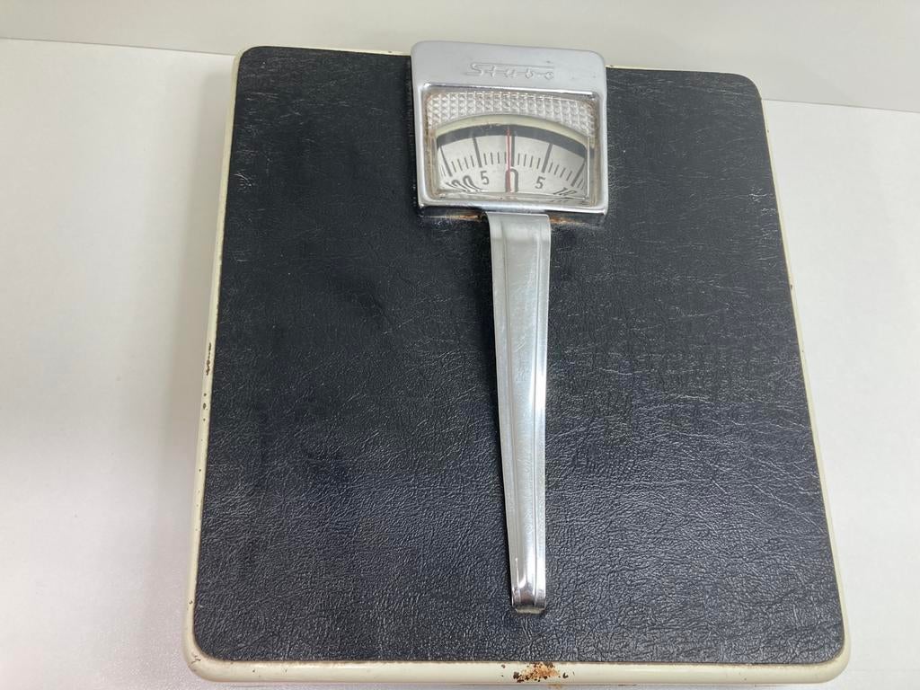 Vintage Stube Personenweegschaal - Analoog, Witgoed en Apparatuur, Weegschalen, Gebruikt, 100 kg of meer, Ophalen of Verzenden