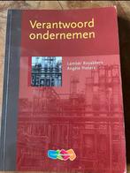Verantwoord Ondernemen - Royakkers & Pieters, Ophalen of Verzenden, Zo goed als nieuw, Economie en Marketing