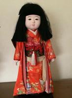 ICHIMATSU POP met gofun hoofd en glazen ogen, Antiek en Kunst, Ophalen of Verzenden