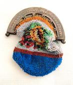 antiek kralen beursje met zilveren beugel, Verzenden, Zilver