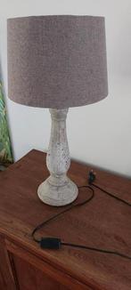 Schemerlamp taupe, Huis en Inrichting, Lampen | Tafellampen, Ophalen, Zo goed als nieuw, 50 tot 75 cm