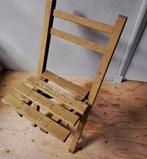 houten klapstoel, Ophalen, Gebruikt, Bruin, Eén