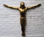 Groot bronzen Corpus Christi, 90 x 82 x 13 cm, 26 kg, 40/50s, Ophalen