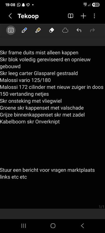 SKR/Skipper Onderdelen - 125/180cc beschikbaar voor biedingen