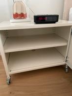 2 Ikea PS Lockerkastjes op Wielen - Nachtkastjes, Ophalen, Gebruikt, Metaal of Aluminium, 45 tot 65 cm