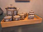 Vintage Chinees theeservies jaren 50, Huis en Inrichting, Keuken | Servies, Gebruikt, Keramiek, Ophalen of Verzenden, Overige stijlen