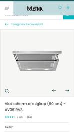 nieuwe ETNA Vlakscherm afzuigkap (60 cm) - AV361RVS, Witgoed en Apparatuur, Afzuigkappen, Nieuw, Ophalen of Verzenden, Inbouw