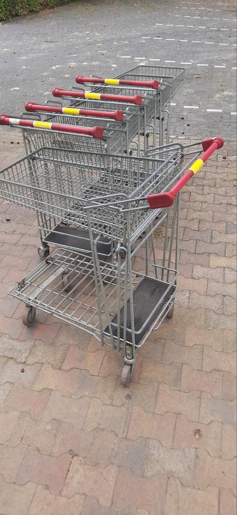 Winkelwagen met inklapbaar bovenstuk, nog 7 st., Doe-het-zelf en Verbouw, Metalen, Gebruikt, Ophalen