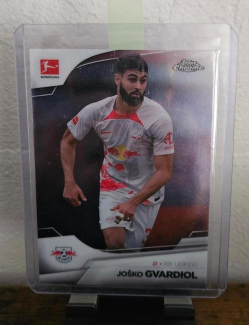 Joško Gvardiol - Topps Chrome Bundesliga #59 - RB Leipzig, Hobby en Vrije tijd, Stickers en Plaatjes, Zo goed als nieuw, Plaatje