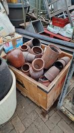 Krat met potten, Tuin en Terras, Bloembakken en Plantenbakken, Ophalen, Minder dan 30 cm, Minder dan 60 cm, Rond