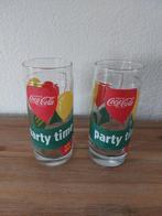 2 prachtige Coca Cola glazen(Vintage Retro Style, Ophalen, Zo goed als nieuw, Frisdrankglas