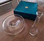 Royal Leerdam Kristal schaal & karaf – Handgemaakt glaswerk, Ophalen, Zo goed als nieuw, Kristal