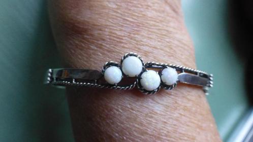 Antieke Zilveren Armband met filigrein en OPALEN gesigneerd, Sieraden, Tassen en Uiterlijk, Antieke sieraden, Armband, Zilver