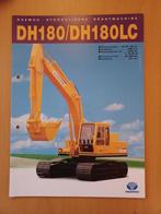 Folder Daewoo Hydraulische graafmachine DH180 / DH180LC, Gelezen, Ophalen of Verzenden, Tractor en Landbouw