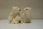 2 Keramische ijsbeertjes., Ophalen of Verzenden, Zo goed als nieuw, Dier