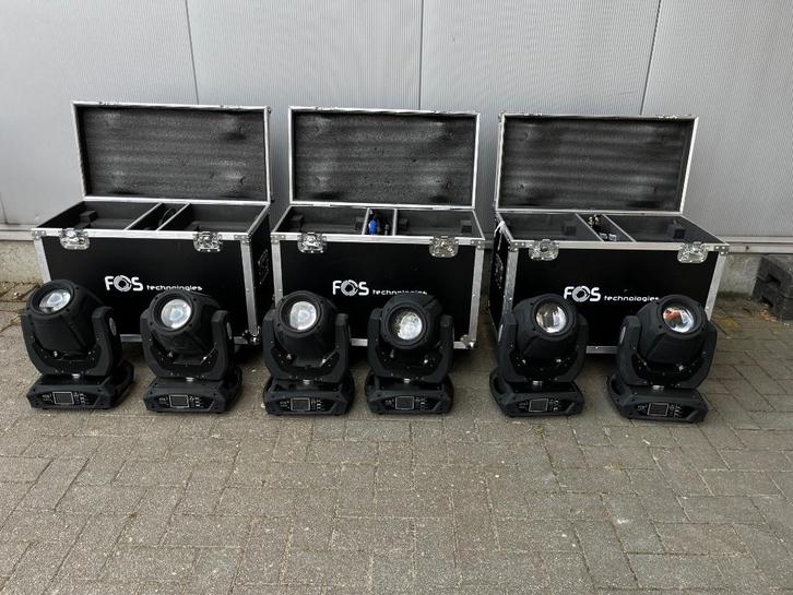 6x FOS Technologies moving head Hybrid + beam 7R, Muziek en Instrumenten, Licht en Laser, Gebruikt, Licht, Geluidgestuurd, Kleur