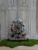 Prachtige opgezette vogels in oude stolp, Ophalen