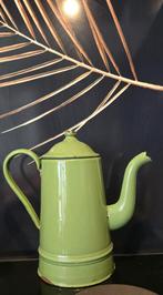 Groene Emaille Theepot, Ophalen of Verzenden
