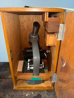 Grote complete professionele vintage microscoop in kist, Ophalen of Verzenden, Zo goed als nieuw