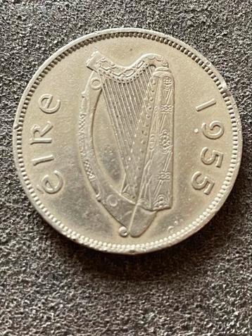 Vintage Ierland munt met zalm 1955 beschikbaar voor biedingen