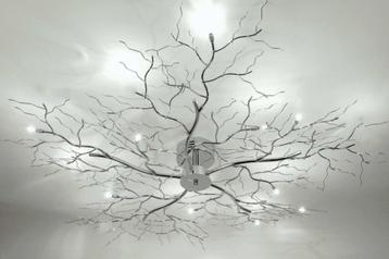 100cm plafondlamp chroom takkenbos bed tafel eettafel lamp beschikbaar voor biedingen