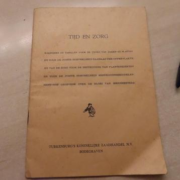 boekje Turkenburg zaadhandel tgv jubileum 1960 tabellen  beschikbaar voor biedingen