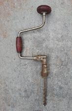 Antieke handboor met 9 boren, Antiek en Kunst, Antiek | Gereedschap en Instrumenten, Ophalen