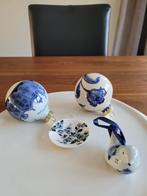 Kerstboomballen Delftsblauwe kerstboomhangers  samen € 22,50, Antiek en Kunst, Ophalen