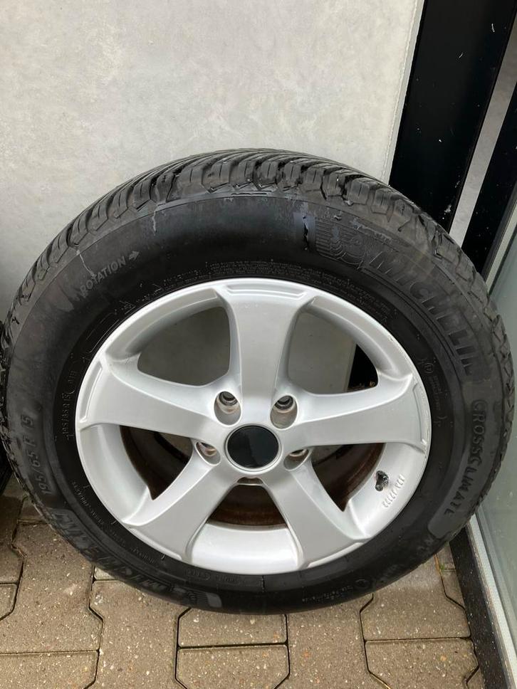 LM Velgen met Michelin CrossClimate banden 195/65R15, Auto-onderdelen, Banden en Velgen, Banden en Velgen, Zomerbanden, 15 inch