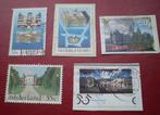 Nederland - 5x Nederlandse Paleizen, Postzegels en Munten, Postzegels | Thematische zegels, Koningshuis, Verzenden, Gestempeld