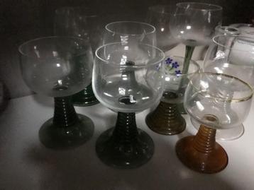 vintage glazen Schott Zwiesel glas wijn beschikbaar voor biedingen