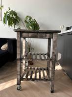 Serveerwagen / Koffietafel / Badkamer Meubel met Wielen, Ophalen, Minder dan 55 cm, Gebruikt, Rechthoekig