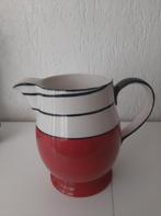 Vintage Keramische Kan Rood met Zwart, Antiek en Kunst, Antiek | Keramiek en Aardewerk, Ophalen of Verzenden